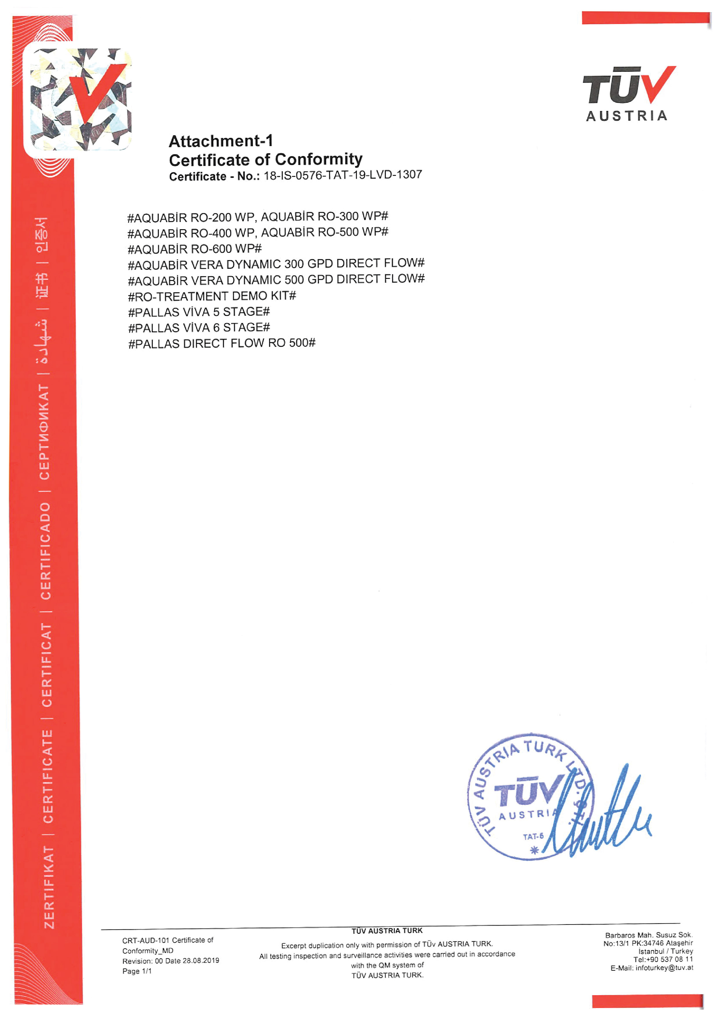 Marmara Arıtma sertifika 6